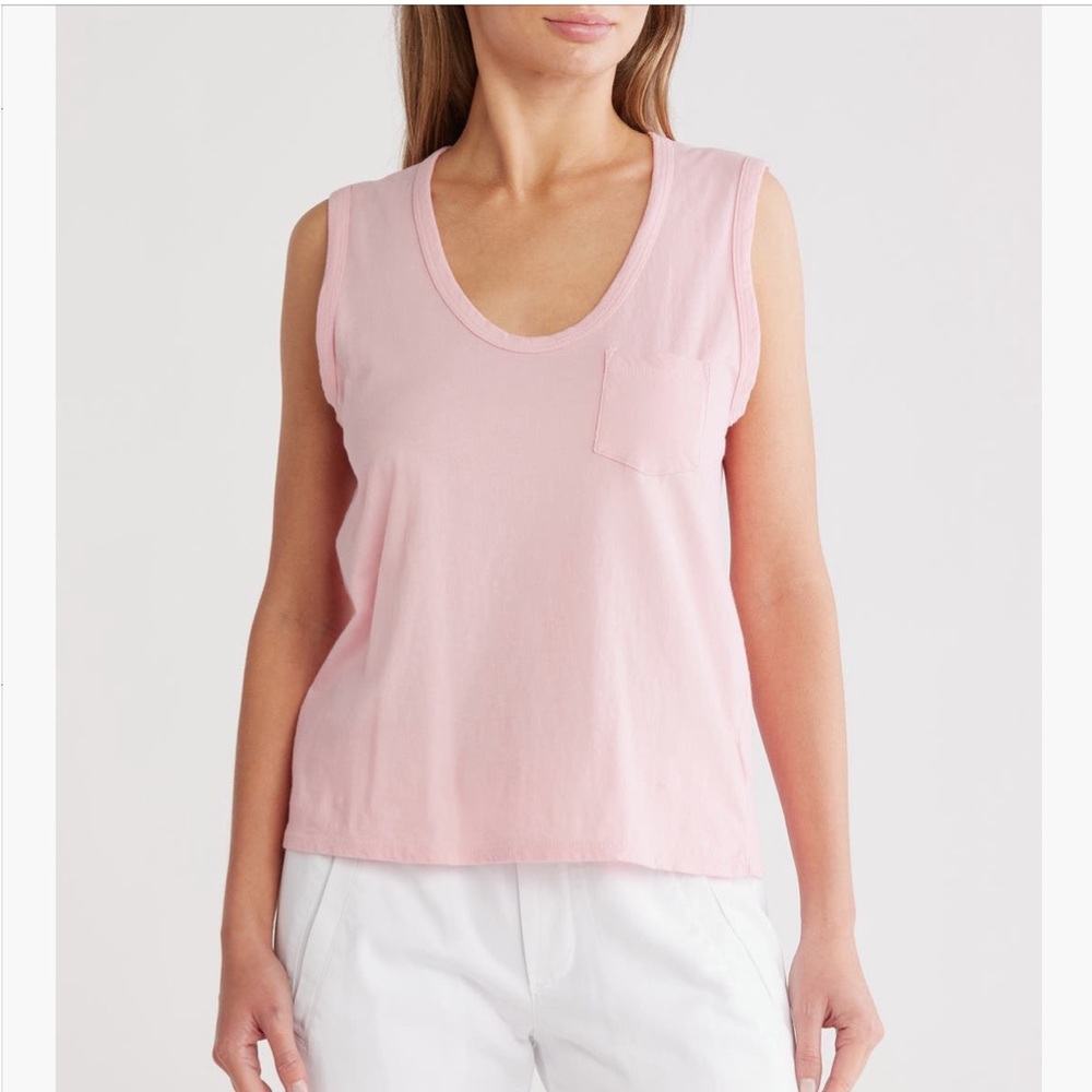 NWT James Perse Pink Muscle Tank Top size 3 (US 8-10)